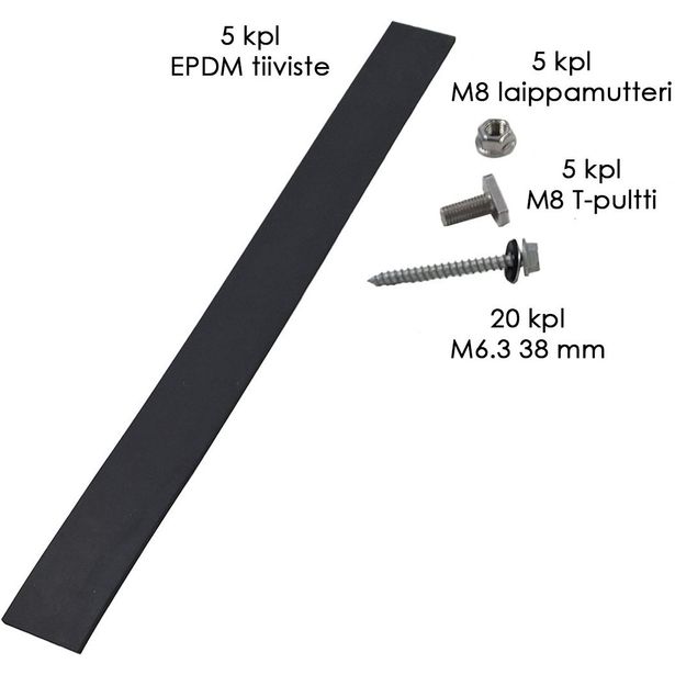 Kontio Solar Strong seinäkiinnikkeen asennussarja, 5 kpl pääkuva