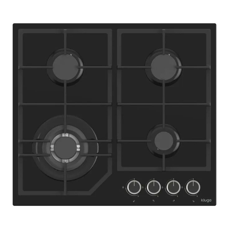 Kaasuliesitaso Kluge KPG6030BG, 58cm, musta