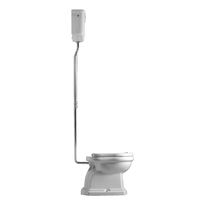 WC-istuin Kerasan Retro 1, P-lukko, keraamisella yläsäiliöllä, kromi