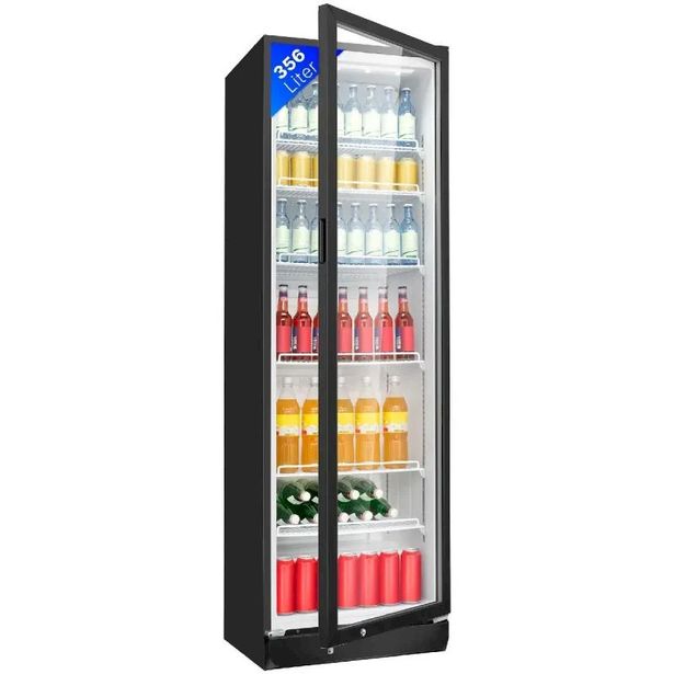 Jääkaappi lasiovella Bomann KSG7351W, 55cm, musta