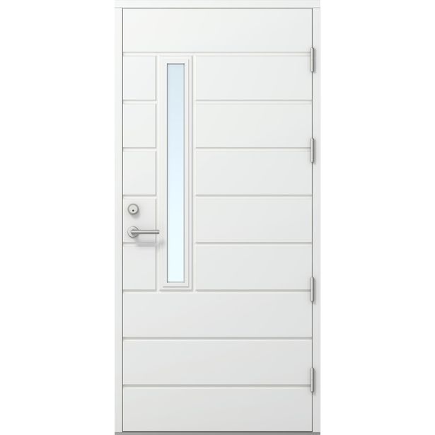 Ulko-ovi Kaskipuu FE811 thermo 10x21, karmi 115mm, valkoinen
