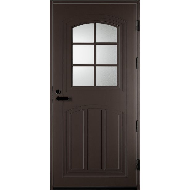 Ulko-ovi Kaskipuu UOL2 Thermo 9-10x21, karmi 115mm, RR32 tummanruskea