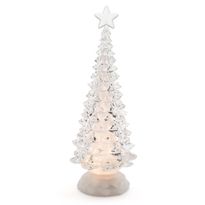 Valokoriste Konstsmide, IP20, pyörivä joulukuusi, paristokäyttöinen, Ø12x33cm, Verkkokaupan poistotuote