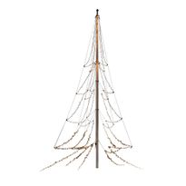 Valosarja lipputankoon Konstsmide, IP44, 680 x valettu amber LED, 9-12m lipputangot