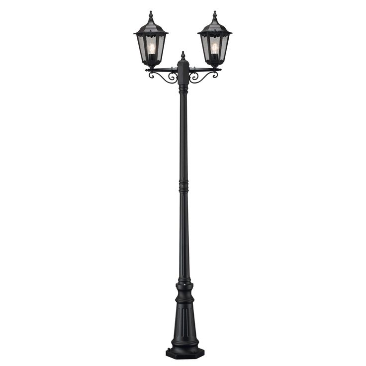 Pylväsvalaisin Konstsmide Firenze 7234-750, musta, 2-haarainen, 2200mm
