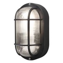 Seinävalaisin Konstsmide Elmas 7650-750, 120x105x200mm, ovaali, musta