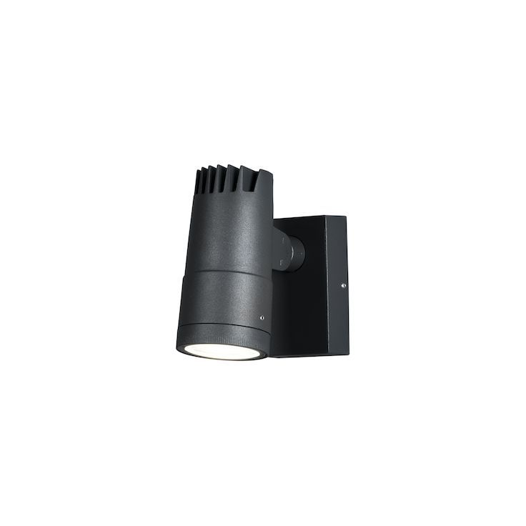 LED-Seinävalaisin Konstsmide Andria 7861-370, 8W, tummanharmaa