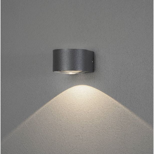 LED-seinävalaisin Konstsmide Gela, 6W, antrasiitti