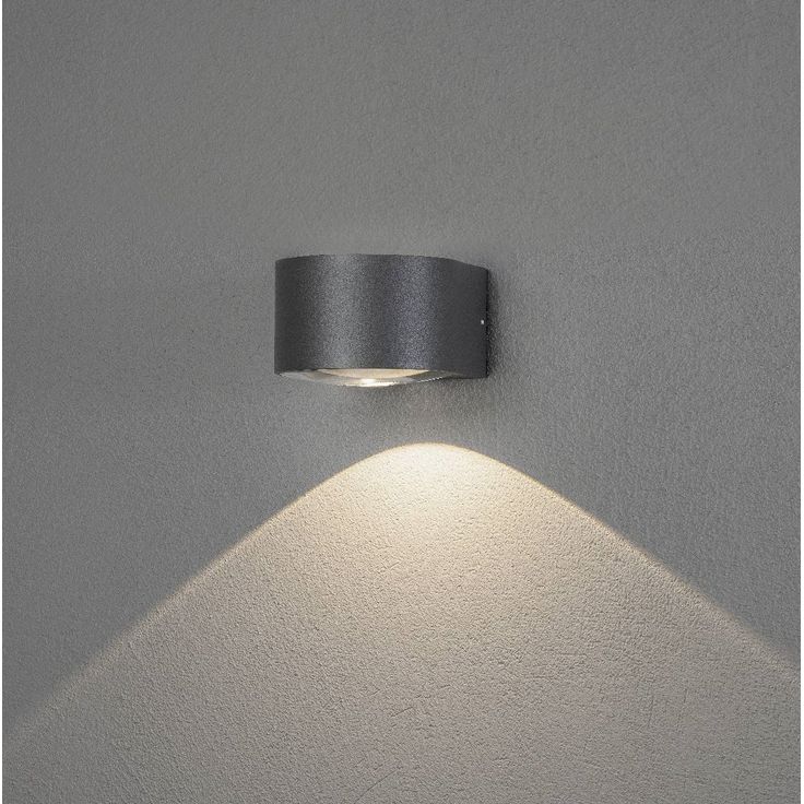 LED-seinävalaisin Konstsmide Gela, 6W, antrasiitti