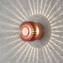 LED-seinävalaisin Konstsmide Monza 7900-900, Ø90x80mm, kupari, Verkkokaupan poistotuote