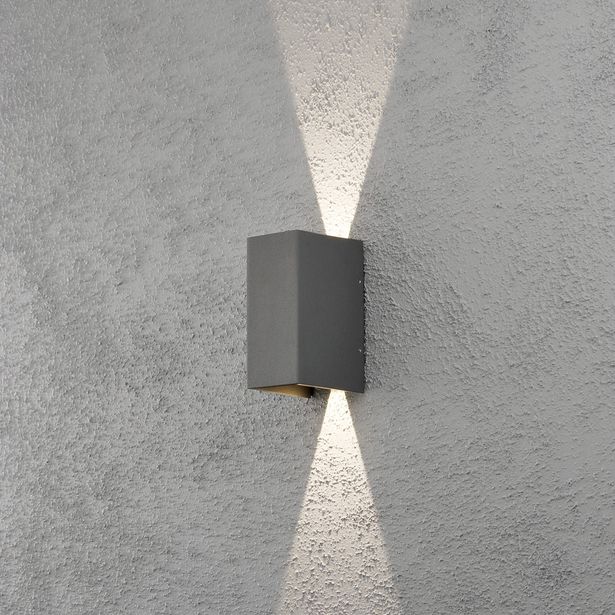 LED-seinävalaisin Konstsmide Cremona 7940-370, 80x110x170mm, ylös/alas, antrasiitti