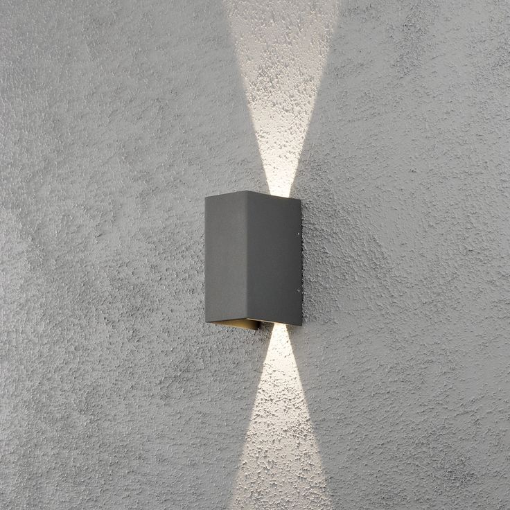LED-seinävalaisin Konstsmide Cremona 7940-370, 80x110x170mm, ylös/alas, antrasiitti
