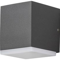LED-ulkoseinävalaisin Konstsmide Monza, 80x92x97mm, 6W, antrasiitinharmaa