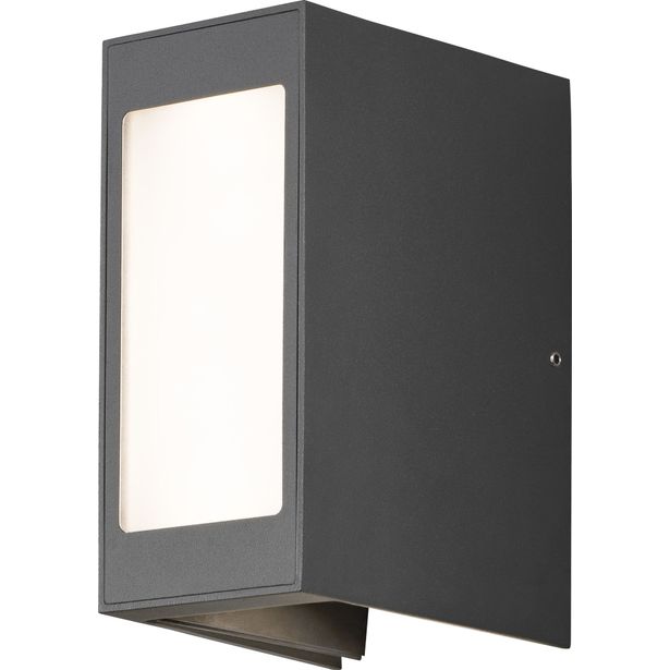 LED-ulkoseinävalaisin Konstsmide Cremona, 82x128x172mm, säädettävä, antrasiitinharmaa