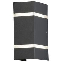 LED-Seinävalaisin Konstsmide Cremona 7998-370, 2x3W, tummanharmaa