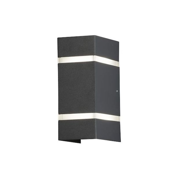 LED-Seinävalaisin Konstsmide Cremona 7998-370, 2x3W, tummanharmaa