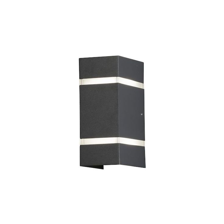 LED-Seinävalaisin Konstsmide Cremona 7998-370, 2x3W, tummanharmaa