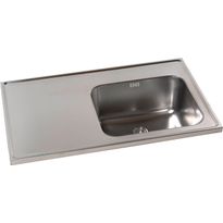 Pesuallas KWC Inari 1000, 1000x600mm, laskutaso vasemmalla