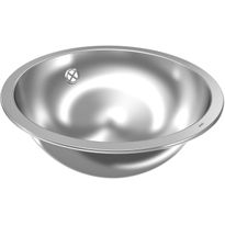 Pesuallas KWC Kiuta, Ø380mm, rst, korkeakiiltoinen