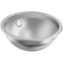 Pesuallas KWC RNDX260, Ø260mm, rst, satiinipintainen