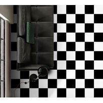 Lattialaatta Kymppi-Lattiat History Jugend Basic Black, himmeä, 250x250mm
