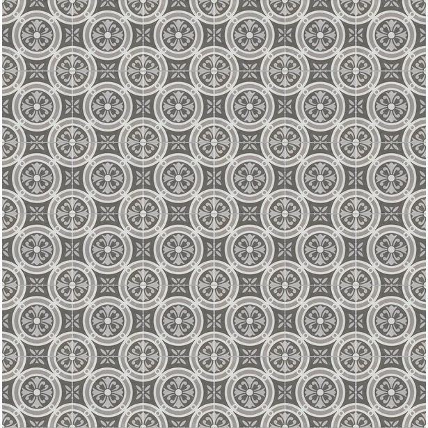 Kuviolaatta Kymppi-Lattiat History Jugend Nottingham Decor, himmeä, 250x250mm