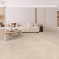 Kivikomposiittivinyylilaatta DomusFlooring Lyylikin luoto, integroitu askeläänieriste