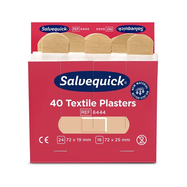 Kangaslaastari Cederroth Salvequick, 6 x 40 kpl