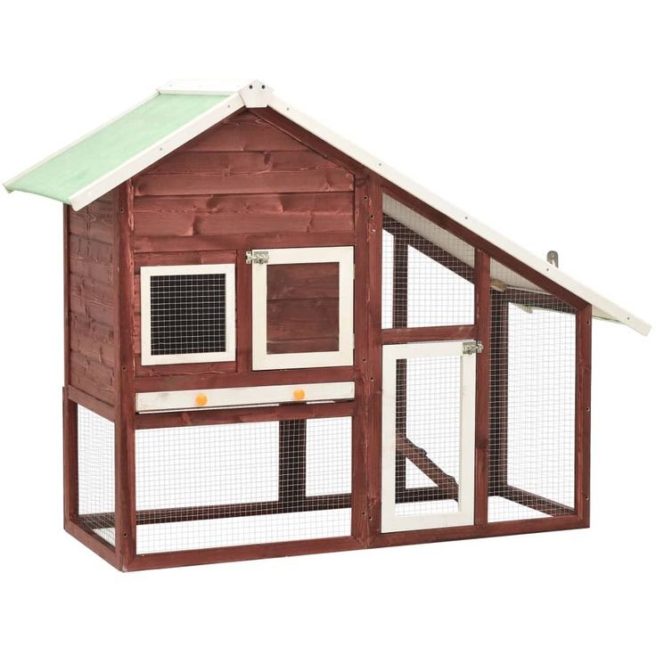 Kaninkoppi mokka ja valkoinen 140x63x120 cm täysi mänty