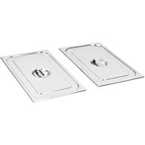 Kannet gn 1/1 pannulle 2 kpl ruostumaton teräs
