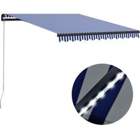 Käsin sisäänkelattava markiisi ledillä 300x250cm