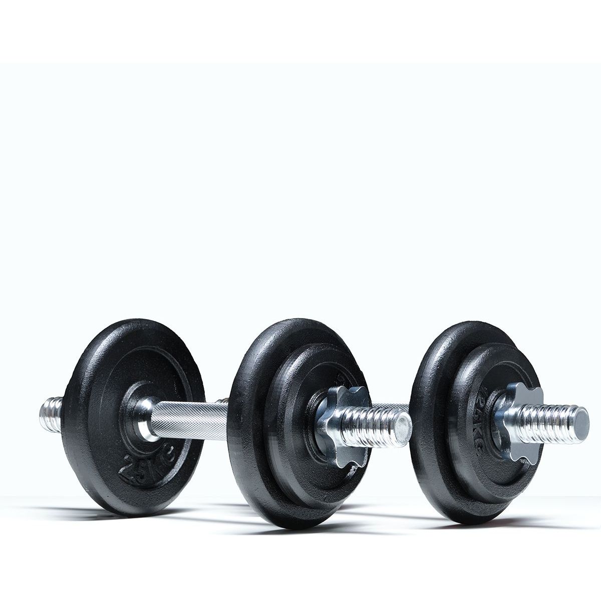 Käsipainosetti salkussa Fit'n Shape, 2kpl, säädettävät, 20kg