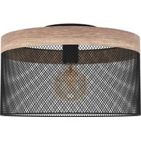 Kattovalaisin Eglo Kilnsdale, 40W, Ø38cm, musta/puu