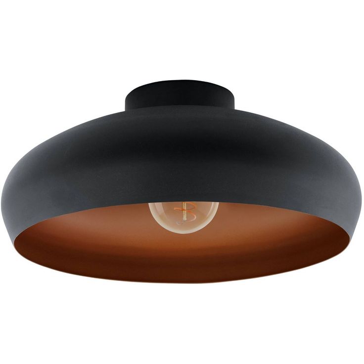 Kattovalaisin Eglo Mogano Ø40cm E27 musta/kupari