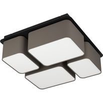 Kattovalaisin Eglo Mordazo, 4x28W, 51x51x17,5cm, antrasiitinruskea/valkoinen