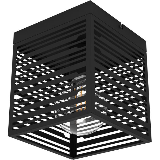 Kattovalaisin Eglo Piedritas 40W 18x18cm musta