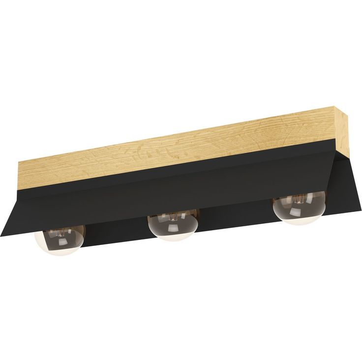 Kattovalaisin Eglo Tarrafo 3x40W 64x15cm musta puu