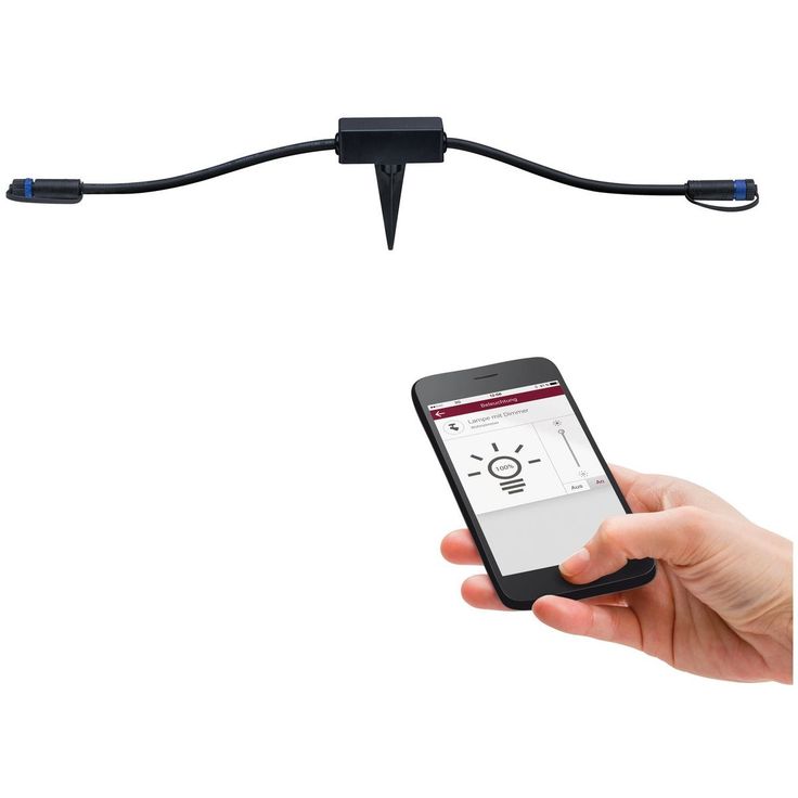 Kaukosäädin Paulmann Plug & Shine, ulkovalaistukselle, Zigbee, IP68, musta