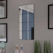 Kehyksettömät palapeilit lasi 8 kpl 20,5 cm