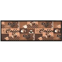 Keittiön pestävä lattiamatto coffee ruskea 60x180 cm