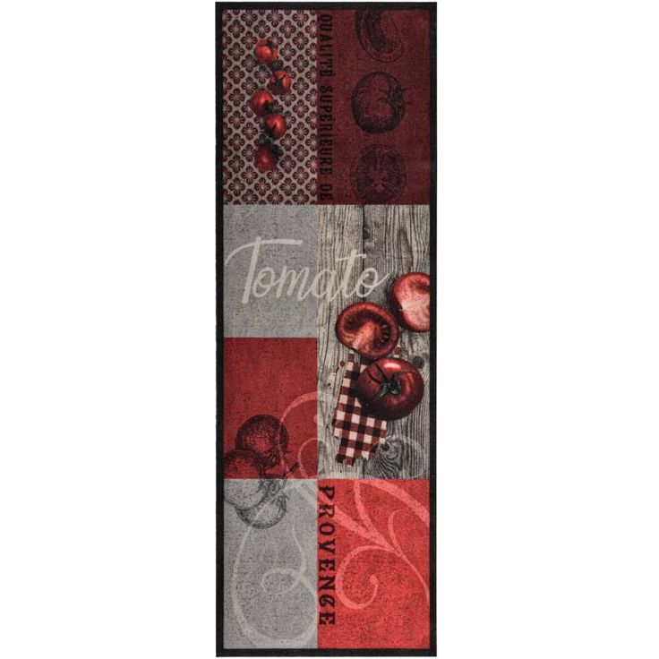 Keittiön pestävä lattiamatto tomato 60x180 cm_1