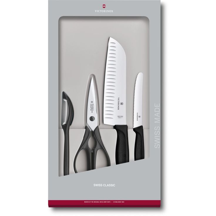 Keittiösetti Victorinox 4 osainen musta