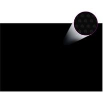 Kelluva uima-altaan aurinkoenergiakalvo 6 x 4 m musta
