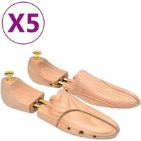 Kenkäpuut 5 paria täysi mänty koko 44-45