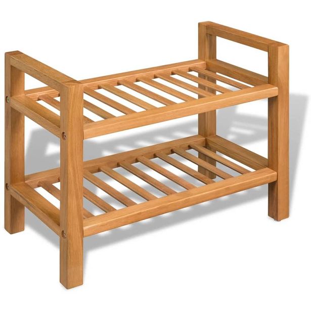 Kenkäteline 2:lla hyllyllä 49,5x27x40 cm täystammi_1