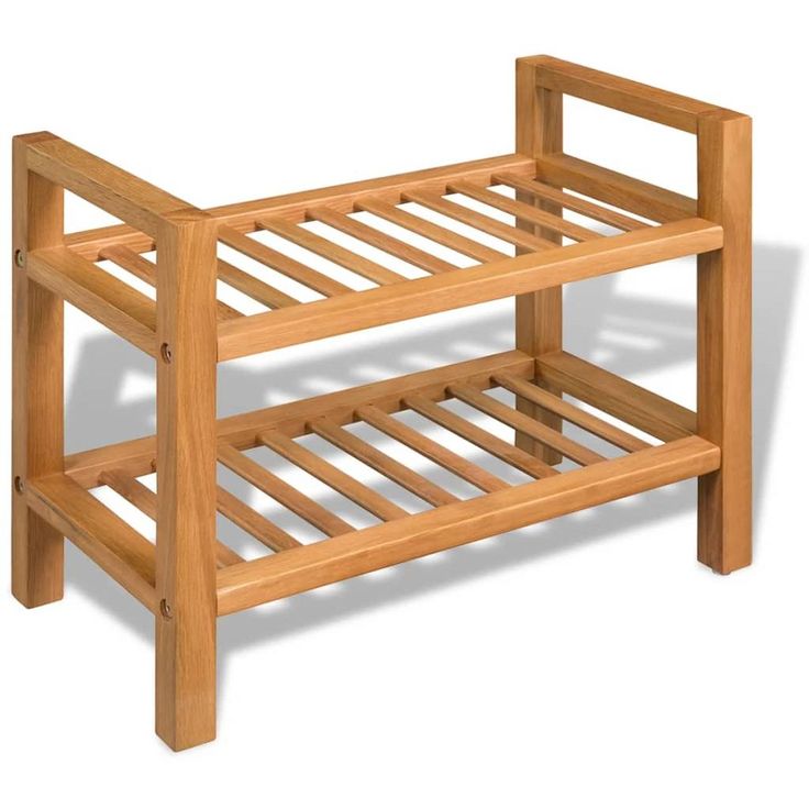 Kenkäteline 2:lla hyllyllä 49,5x27x40 cm täystammi_1