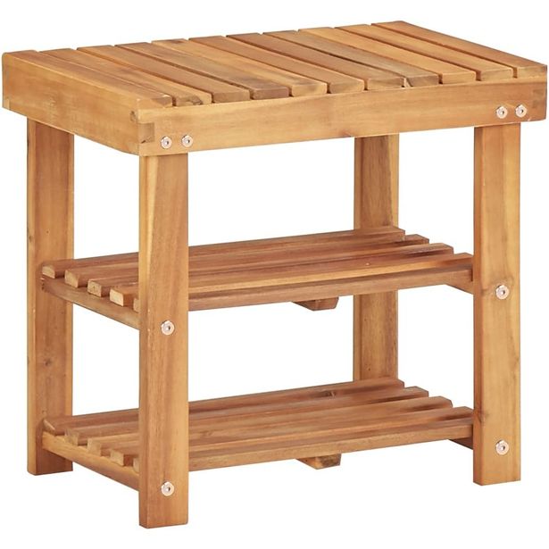 Kenkäteline 50x32x45 cm täysi akaasiapuu_1