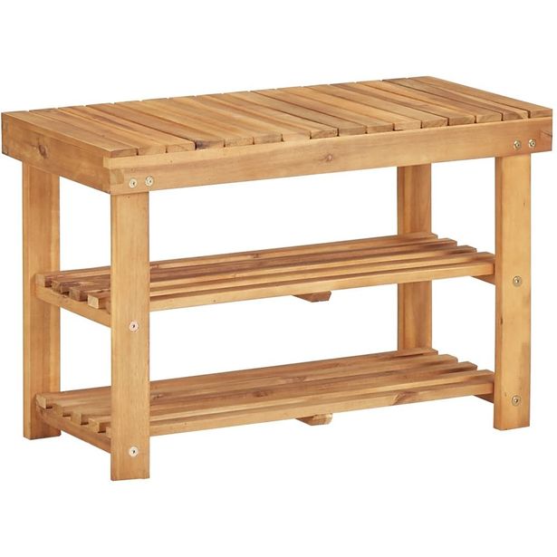 Kenkäteline 70x32x46 cm täysi akaasiapuu_1