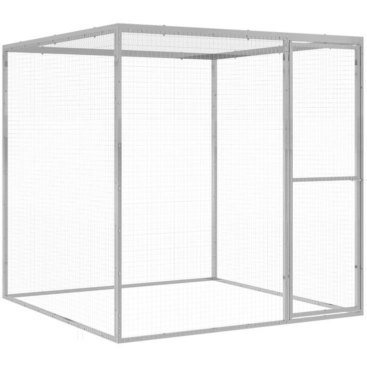 Kissahäkki 1 5x1 5x1 5 m galvanoitu teräs