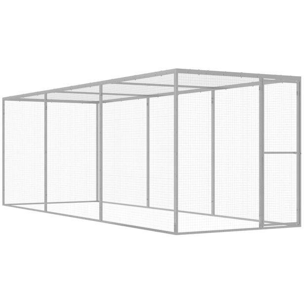 Kissahäkki 4 5x1 5x1 5 m galvanoitu teräs